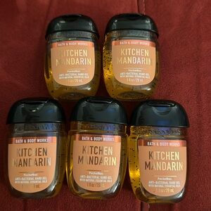 BBW 5 pk ANTIBACTERIAL HAND GEL Kitchen Mandarin